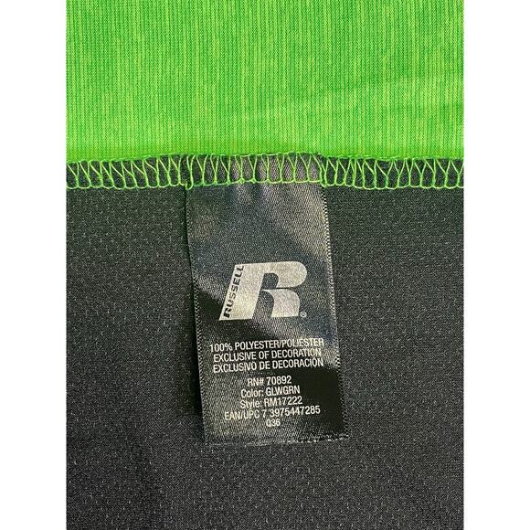 Russell Training Fit Dri-Power 360 Lime Green Athletic Shirt Men's Size Large - Picture 6 of 9
